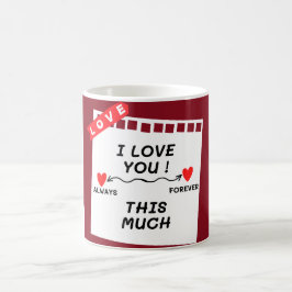 Caneca De Café "Eu te amo tanto"