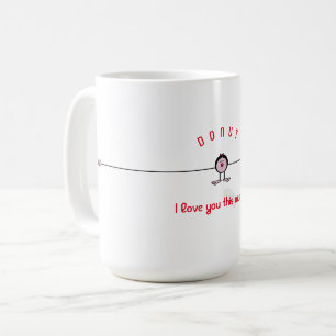 Caneca De Café Eu te amo tanto assim! menina emoji