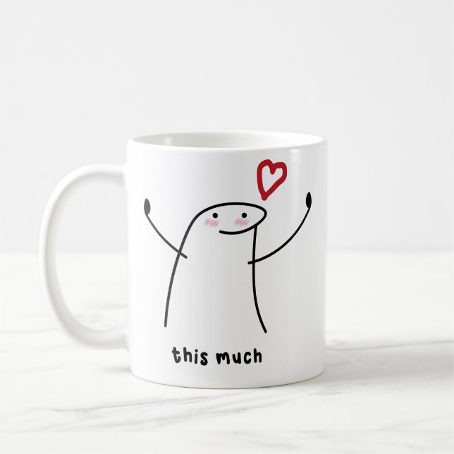 Caneca De Café eu te amo tanto, flork, aniversário, aniversário (Esquerda)