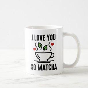 Caneca De Café Eu Te Amo Tanto Matcha