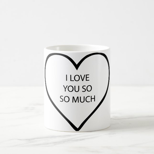 Caneca De Café Eu Te Amo Tanto Tanto (Centro)