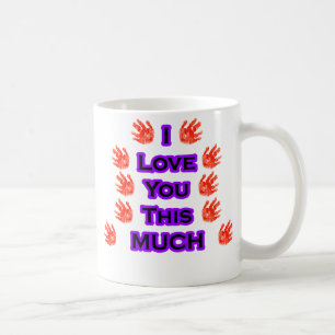 Caneca De Café Eu Te Amo Tão Preto-MaiorRoxo
