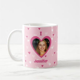 Caneca De Café Eu Te Amo Um Namorados Personalizado De Corações