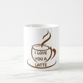 Caneca De Café Eu te amo uma design engraçada romântica latente