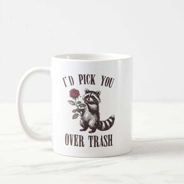 Caneca De Café eu te escolheria para o lixo (Esquerda)