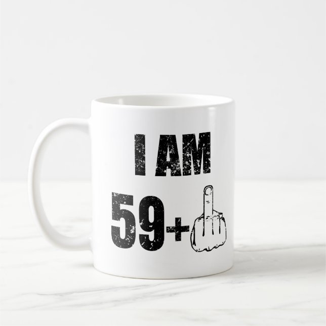 Caneca De Café Eu tenho 60 anos, camiseta de anos engraçados (Esquerda)