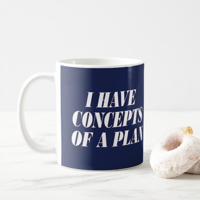 Caneca De Café eu tenho conceitos de plano (Com Donut)