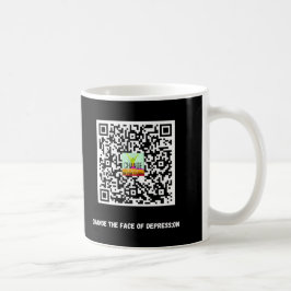 Caneca De Café Eu tenho depressão CTFOD QR Voluntário Advocate Mu