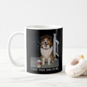 Caneca De Café Eu Tenho Esse Cachorro Em Mim, Piada de Collie Eng
