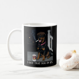 Caneca De Café Eu Tenho Esse Cachorro Em Mim, Piada Do Doberman P
