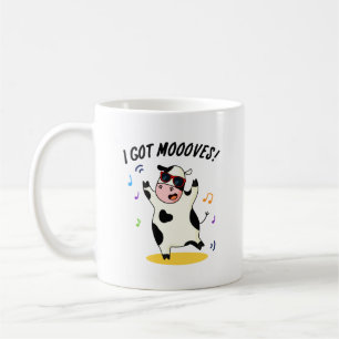 Caneca De Café Eu Tenho Mooves Bons Dançando Vacas Bons