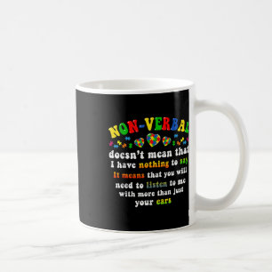 Caneca De Café Eu Tenho Quebra-cabeça de Consciência Autismo Não-