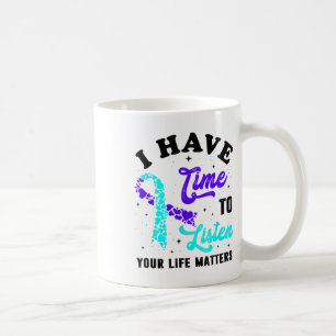 Caneca De Café Eu Tenho Tempo Para Ouvir Saúde Mental Conscientiz
