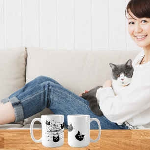 Caneca De Café Eu tenho TOC, Transtorno Obsessivo de Gatos