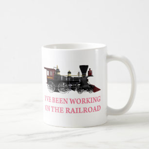 Caneca De Café Eu tenho trabalhado na estrada de ferro