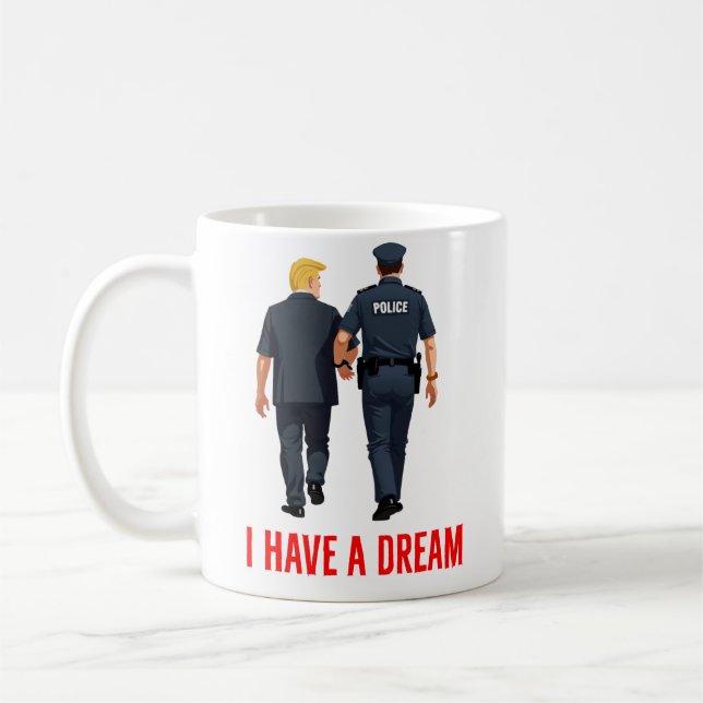 Caneca De Café Eu Tenho um Sonho Anti Trump (Esquerda)