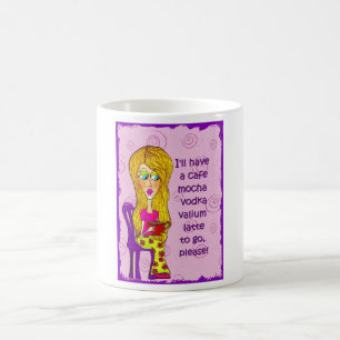 Caneca De Café Eu terei um Valium Latte da vodca do Mocha do caf