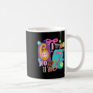 Caneca De Café Eu tinha 6 anos agora eu tenho 7 67 Seis Sete Meme