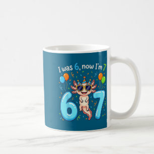 Caneca De Café Eu tinha 6 anos agora eu tenho 7 anos menina menin
