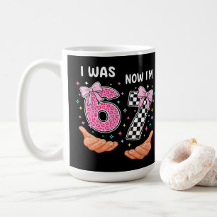 Caneca De Café Eu tinha 6 anos agora eu tenho 7 números de aniver