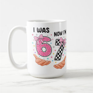 Caneca De Café Eu tinha 6 anos agora eu tenho 7 números de aniver