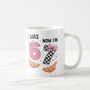 Caneca De Café Eu tinha 6 anos agora eu tenho 7 números de aniver