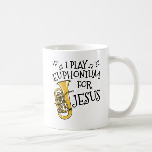 Caneca De Café Eu Toco Eufonio Por Jesus, Músico Da Igreja Brass