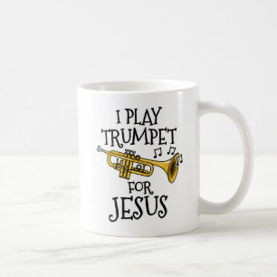 Caneca De Café Eu Toco Trompete Por Jesus, Trumpeter Cristão