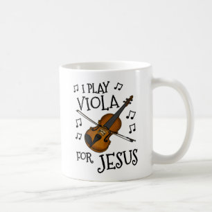 Caneca De Café Eu Toco Viola Por Jesus, Cristão Violista Músico
