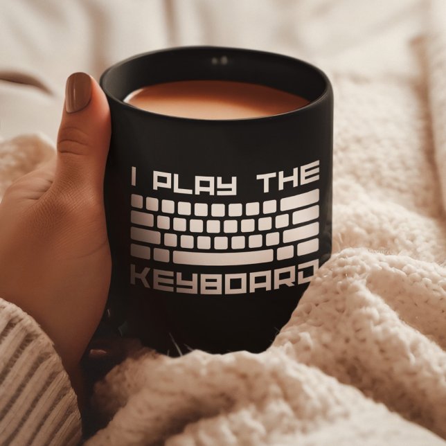 Caneca De Café Eu Toque O Teclado - Programação Do Computador - C (Criador carregado)