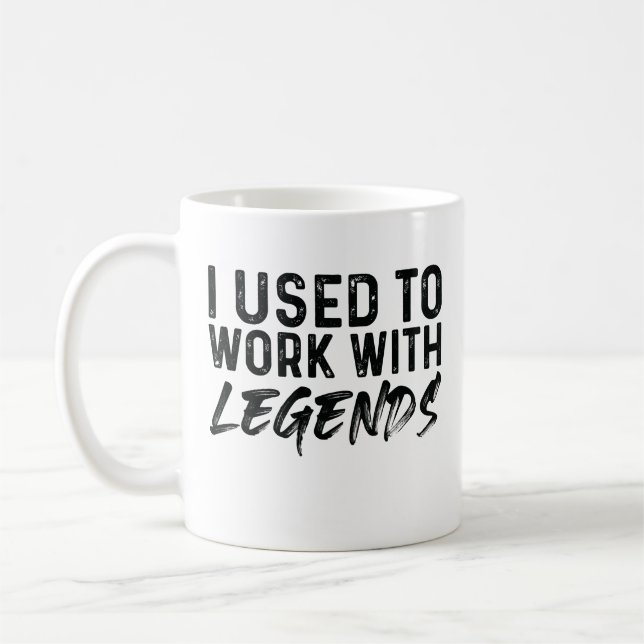Caneca De Café Eu Trabalhava Com Legendas (Esquerda)