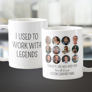 Caneca De Café Eu Trabalhava Com Legendas 12 Foto De Colega