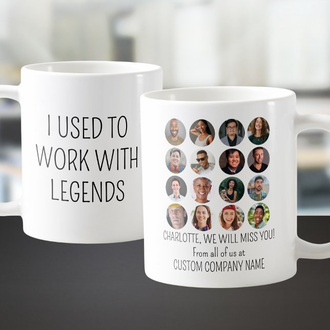 Caneca De Café Eu Trabalhava Com Legendas 16 Foto De Colega (I Used To Work With Legends 16 Coworker Photo Coffee Mug
)