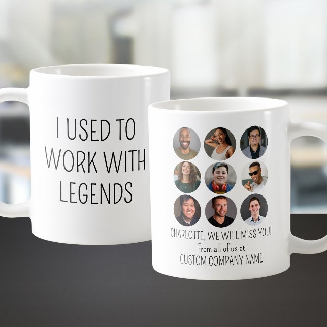 Caneca De Café Eu Trabalhava Com Legendas 9 Foto De Colega De Tra (I Used To Work With Legends 9 Coworker Photo Coffee Mug
)