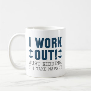 Caneca De Café Eu Trabalho Apenas Brincando Eu Tiro Soneca