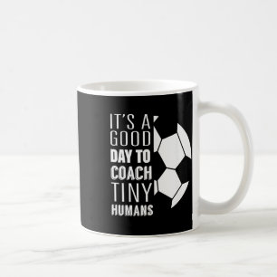 Caneca De Café Eu Treino Humanos Minúsculos Treinador de Futebol 