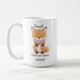 Caneca de Café Eu Tricô Para Não Desmanchar