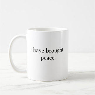 Caneca De Café eu trouxe paz