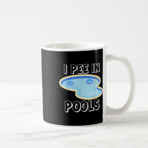 Caneca De Café Eu Urino Em Piscinas Piadas Engraçadas Frases Sarc