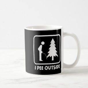 Caneca De Café Eu Urino Fora Sinal de Humor de Acampamento Menino