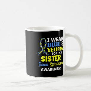 Caneca De Café Eu Uso Azul e Amarelo Pela Síndrome de Down da Min