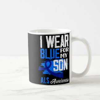 Caneca De Café Eu Uso Azul Em Apoio ao Meu Filho Conscientização