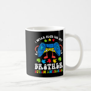Caneca De Café Eu Uso Azul Pelo Meu Irmão Conscientização do Auti