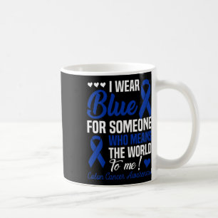 Caneca De Café Eu Uso Azul Por Alguém Que Significa Mundo Para Mi