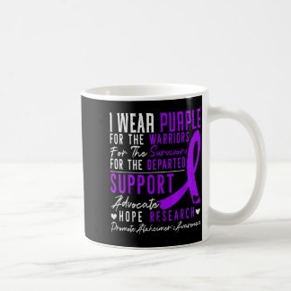 Caneca De Café Eu Uso Roupa Roxa Conscientização Heimers Demência