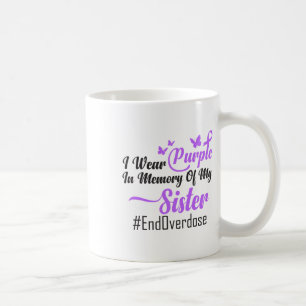 Caneca De Café Eu Uso Roxo Em Memória Da Sobredosagem Da Minha Ir