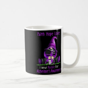 Caneca De Café Eu Uso Roxo Para Gnome de Conscientização de Heime