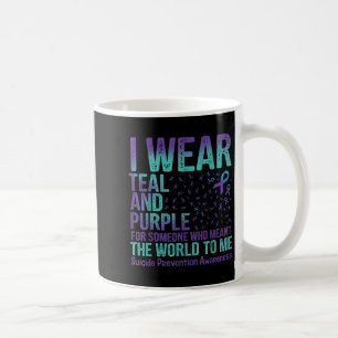 Caneca De Café Eu Uso Verde-azulado &amp; Roxo Para Prevenção do 