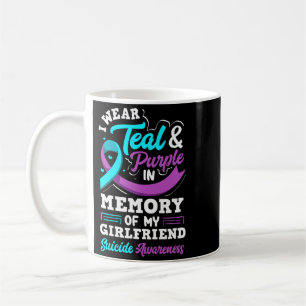 Caneca De Café Eu Uso Verde Turquesa E Roxo Em Memória Da Minha N