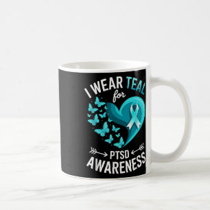 Caneca De Café Eu Uso Verde Turquesa Para Conscientização Do Tpt